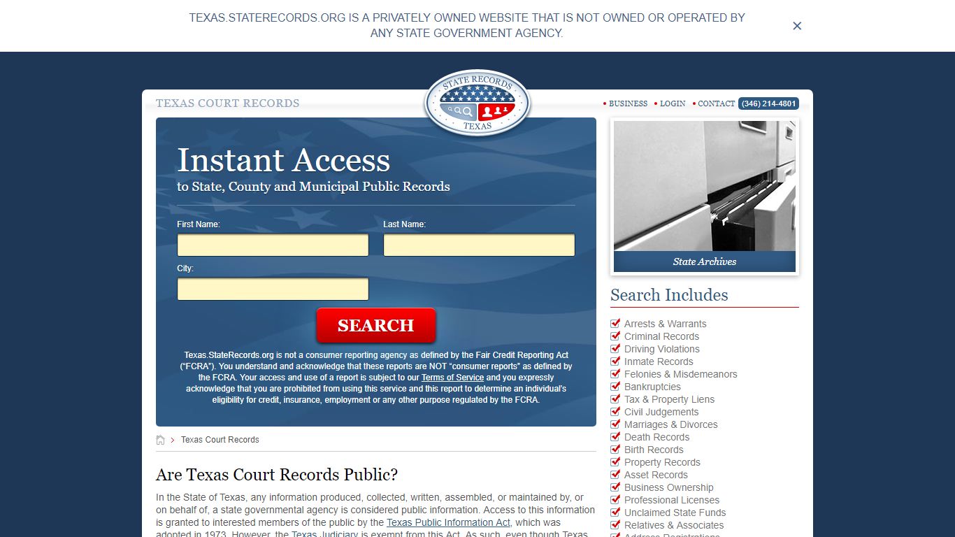 Texas Court Records | StateRecords.org